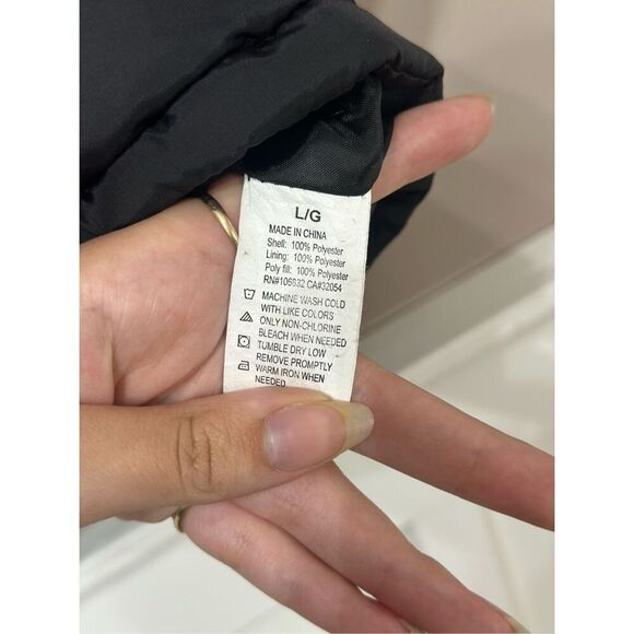 Vintage Ace Herringbone Tri Striped Puffer Vest Women's Large - Picture 8 of 9